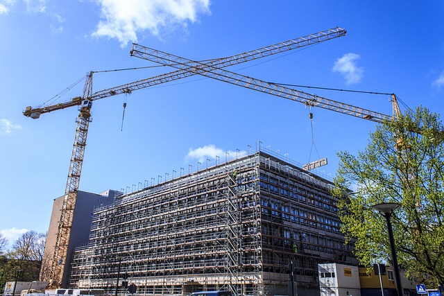 construction site crane