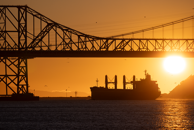 Middle East oil tanker