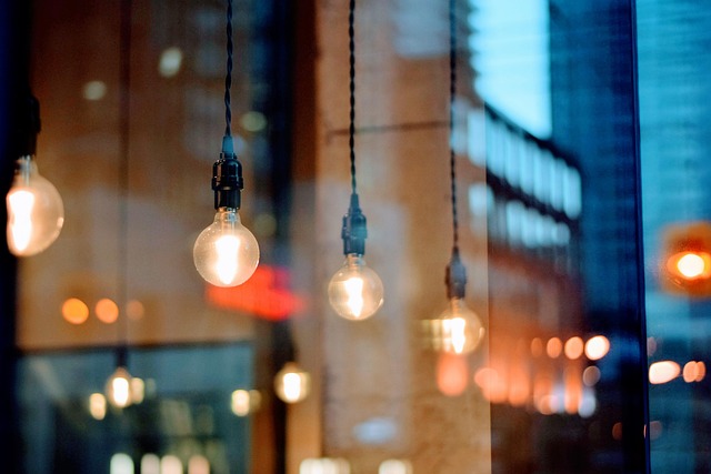 warm ambient lamp lighting interior