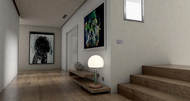narrow apartment entrance hallway decor