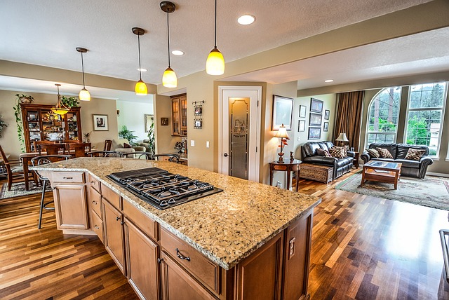 red travertine kitchen counter