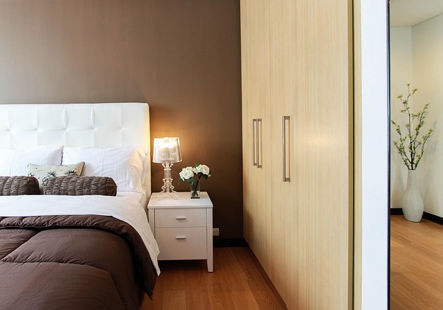 warm bedside lamp cozy bedroom