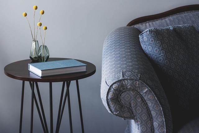 curved round side table living room