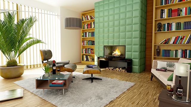 small apartment decorative fireplace